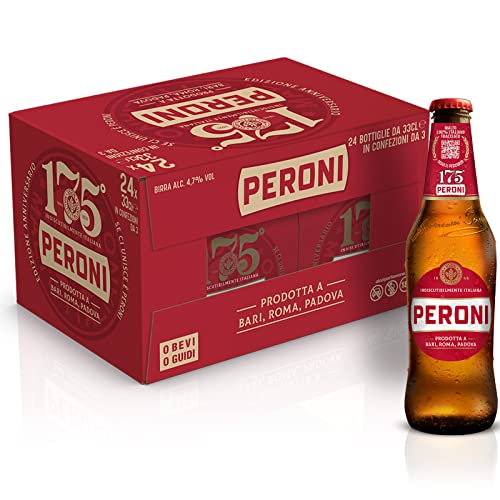 Peroni Birra 175 Anniversario, Cassa Birra con 24 Birre in Bottigli...
