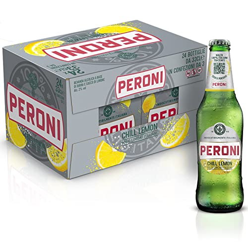 Peroni Chill Lemon Birra al Limone, Cassa Birra con 24 Birre in Bot...