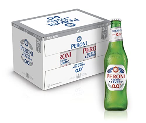 Peroni Nastro Azzurro 0.0 Birra Analcolica Premium Lager, Cassa Bir...