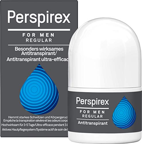 Perspirex For Men Regular, Antitraspirante Roll-On altamente efficace - 20 ml.