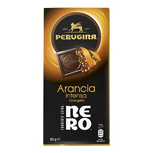 PERUGINA NERO Fondente Extra e Arancia Tavoletta di Cioccolato Fondente 85g