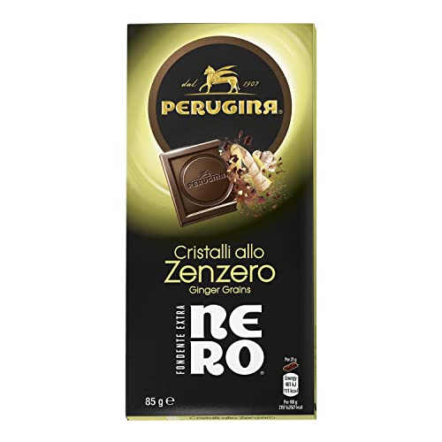 PERUGINA NERO Fondente Extra e Zenzero Tavoletta di Cioccolato Fondente 85g