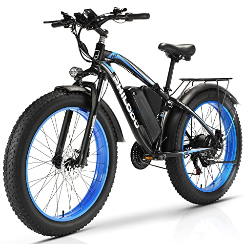 PHILODO Bici elettrica per Adulti, 26  Bici Elettrica con Pneumatic...