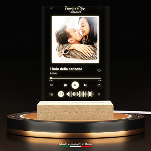 Pixel Artigiani Digitali Spotify personalizzato luce notturna tar...