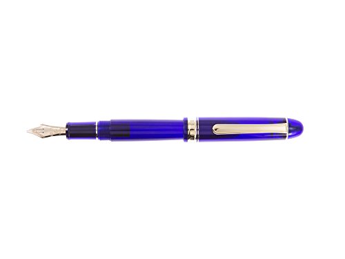 PLATINUM Penna stilografica giapponese Century Blue – #3776   penna: musica musica nib PNBM-20000#51 realizzata a mano con pennino in oro 14 carati, con confezione regalo penna stilografica
