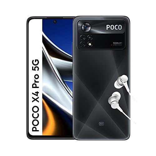 POCO X4 Pro 5G - Smartphone 8+256GB, 6.67” 120Hz AMOLED DotDisplay, Snapdragon 695, 108MP Tripla Fotocamera, 5000mAh, Laser Black (Versione IT + 2 Anni di Garanzia) con Alexa mani libere