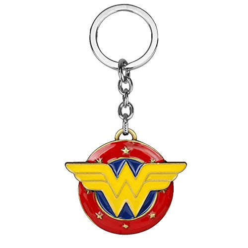 Portachiavi con Logo Wonder Woman Double W, Accessori per Film Euro...