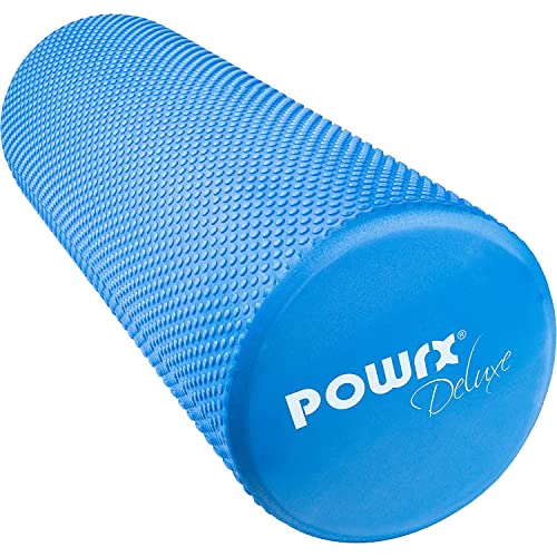 POWRX Rullo Pilates in Gomma Eva per Massaggio Muscolare, Trigger P...