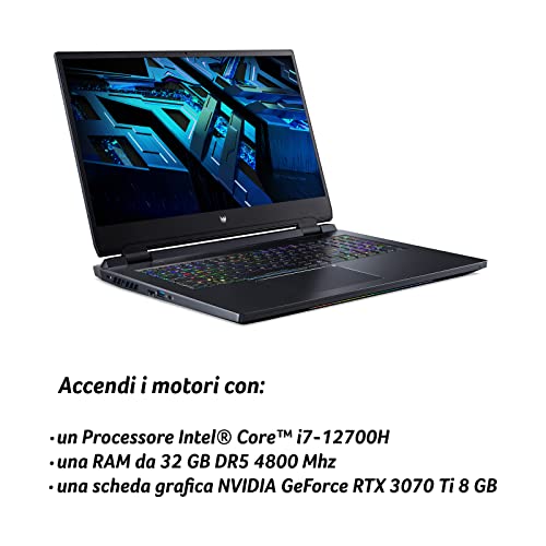 Predator Helios 300 PH317-56-71RM Notebook Gaming, Processore Intel...
