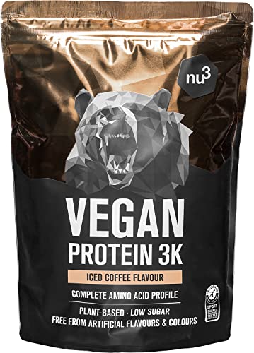 Proteine Vegane 3K - 1 Kg al gusto Caffé Freddo - Proteine in polv...