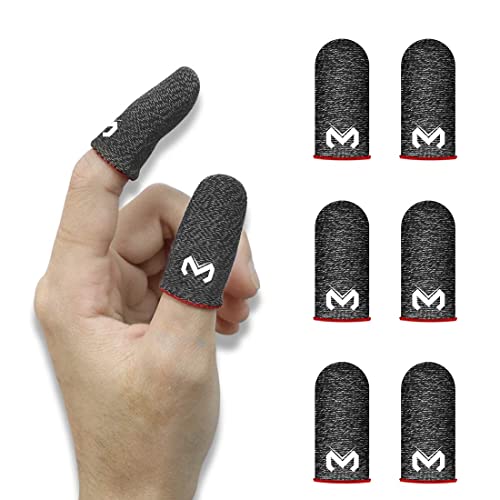 PUBG Mobile Game Finger Sleeve[6 Pack]Touch Screen Thumb Sleeve Traspirante con Traspirante Copridito da Gioco Professionale con Antiscivolo e Resistente al Sudore Alta Sensibilità per Giochi
