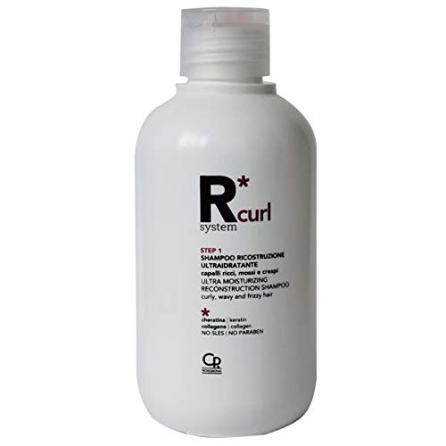 R*System Curl - Shampoo Ricostruzione Ultraidratante - Shampoo Professionale Idratante per Capelli Ricci, Mossi e Crespi con Principi Attivi Naturali - 275 ml