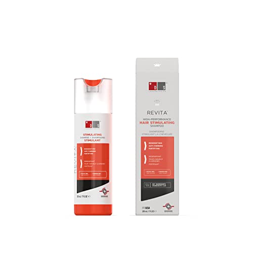 Revita Shampoo per capelli diradati di DS Laboratories - Shampoo ispessente per uomini e donne, shampoo per favorire la crescita dei capelli, rinforzante, senza solfati, bloccante DHT (205mL)