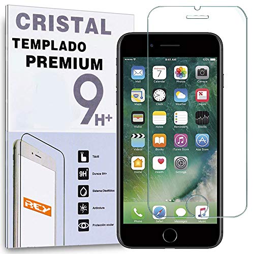 REY Pellicola salvaschermo per iPhone 7 Plus iPhone 8 Plus, Vetro temperato, di qualità Premium