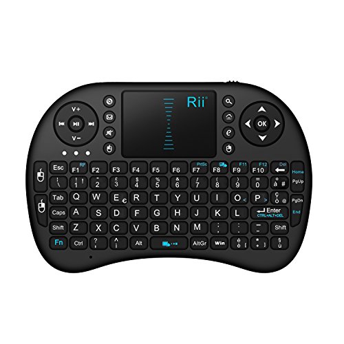 Rii Mini i8 (layout ITALIANO) - Mini tastiera wireless ergonomica c...