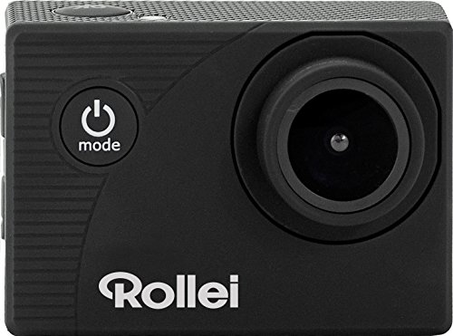 Rollei Actioncam 372 - Action-Camcorder con risoluzione video Full HD da 1080p 30 fps, Obiettivo grandangolare, impermeabile fino a 30 m, incl. custodia subacquea - Nero