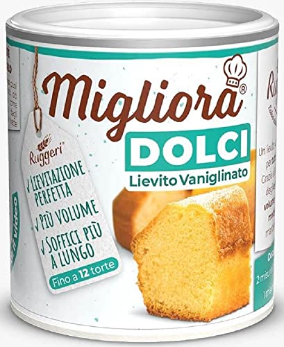Ruggeri - Lievito per Dolci Vanigliato (120g)  Migliora Dolci | Lievito Istantaneo  Lievito Vaniglinato per Dolci