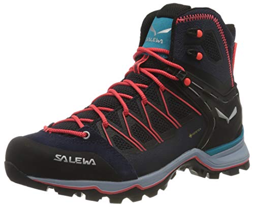 Salewa WS Mountain Trainer Lite Mid Gore-TEX Scarponi da trekking e da escursionismo, Premium Navy Blue Fog, 39 EU