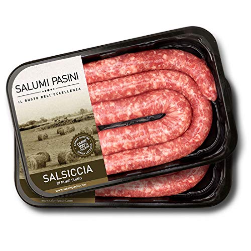 Salsiccia Fresca di puro Suino Salumi Pasini | 2 Vaschette | 250 ...