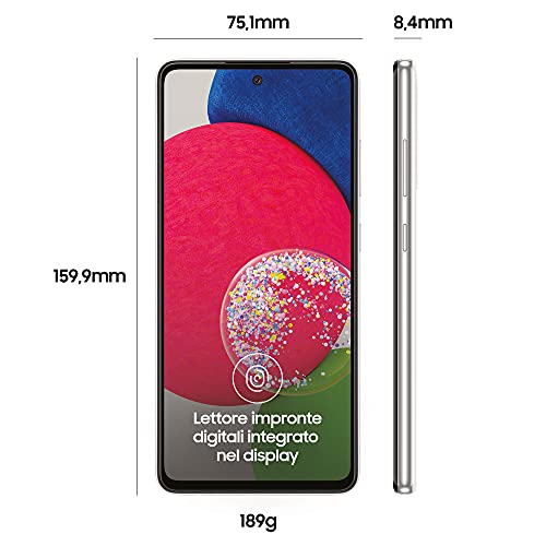 Samsung Galaxy A52s 5G Smartphone, Display Infinity-O FHD+ da 6,5 p...