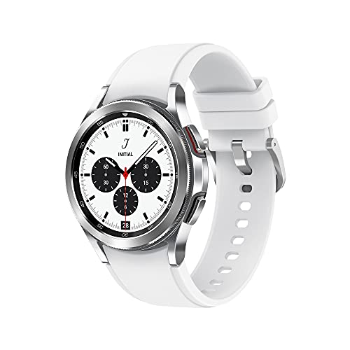 Samsung Galaxy Watch4 Classic LTE 42mm SmartWatch Acciaio Inox, Ghiera Rotante, Monitoraggio Benessere, Fitness Tracker, Silver 2021 [Versione Italiana]