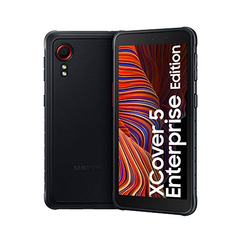 SAMSUNG Galaxy XCover 5 Enterprise Edition Smartphone Resistente all Acqua, Display da 5,3 Pollici, 4 GB di RAM e 64 GB di Memoria Interna Espandibile, Batteria da 3.000 mAh Nero [Versione italiana]