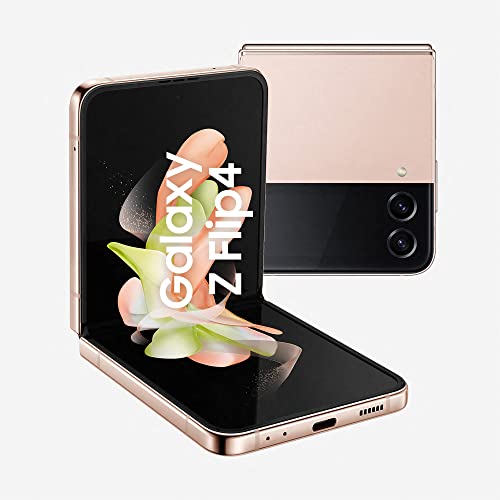 Samsung Galaxy Z Flip4 Smartphone 5G, Sim Free Android Telefono Pieghevole 256GB, Display Display Dynamic AMOLED 2X 6.7” Super AMOLED 1.9”1,2 Pink Gold 2022 [Versione Italiana]