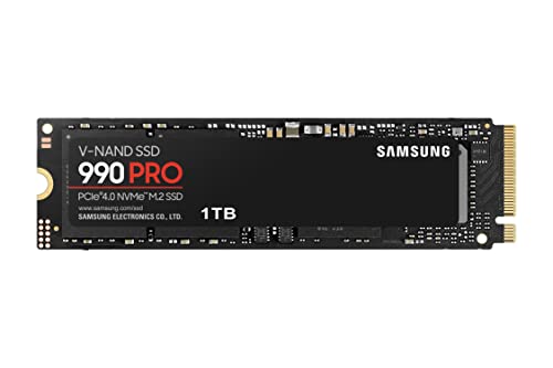 Samsung Memorie MZ-V9P1T0B 990 PRO SSD Interno da 1TB, compatibile con Playstation 5, PCIe 4.0 x4 NVMe M.2