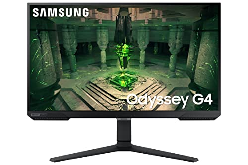 Samsung Monitor Gaming Odyssey G4 (S27BG400), Flat, 27  , 1920x1080 FHD, IPS, 240 Hz, 1 ms, Freesync Premium, G-Sync, HDMI, Display Port, Ingresso Audio, HAS, Pivot, Eye Saver Mode, Flicker Free