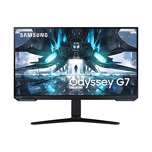 Samsung Odyssey G7 ‎S28AG702NU Gaming Monitor, Flat, 3840x2160 (UHD 4K), HDR, IPS, 144Hz, 1ms, FreeSync Pro, G-Sync, HDMI, USB, Display Port, Ingresso Audio, HAS, Pivot, PIP, Flicker Free, 28 
