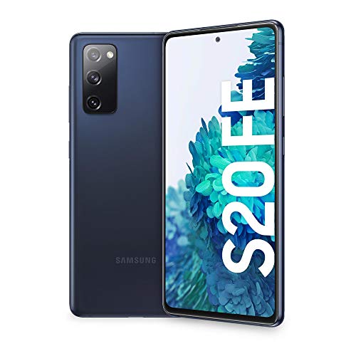 Samsung Smartphone Galaxy S20 FE, Display 6.5  Super AMOLED, 3 Fotocamere Posteriori, 128 GB Espandibili, RAM 6GB, Batteria 4.500mAh, Hybrid SIM, (2020), Navy (Cloud Navy)