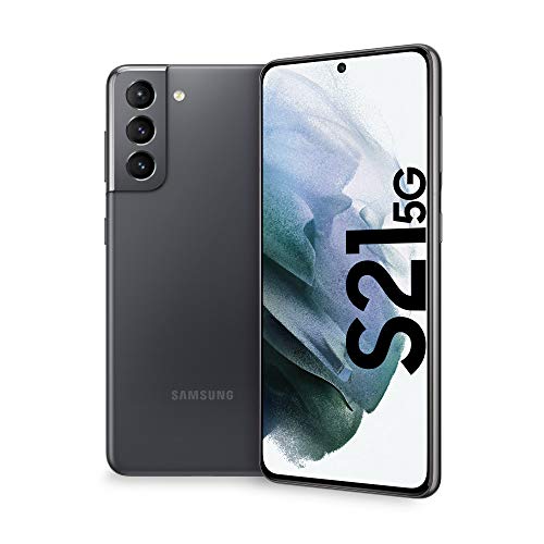 Samsung Smartphone Galaxy S21 5G, Caricatore incluso, Display 6.2  Dynamic AMOLED 2X, 4 fotocamere, 256 GB, RAM 8GB, 4000mAh, Dual SIM + eSIM, (2021) [Versione Italiana], Phantom Gray
