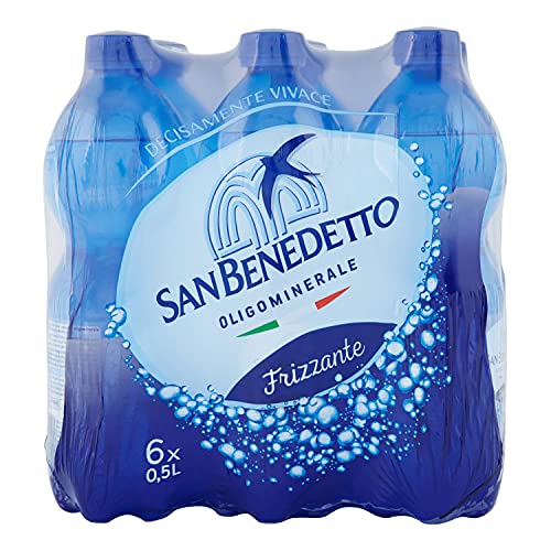 San Benedetto Acqua Minerale Naturale Frizzante, 6 x 0.5 L