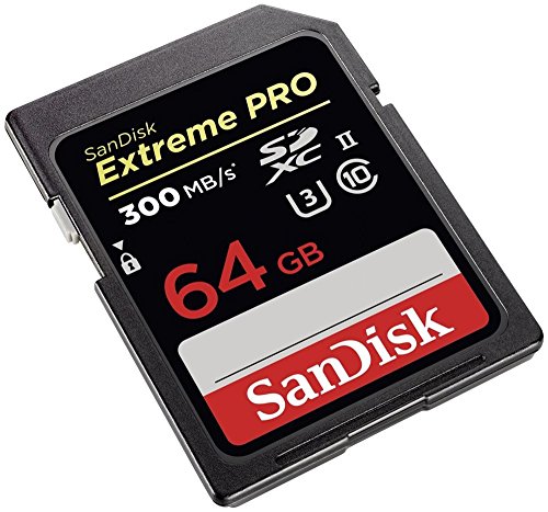 SanDisk Extreme PRO UHS-II 64 GB, Scheda di Memoria SDXC Classe 10, U3, velocità di lettura fino a 300 MB s