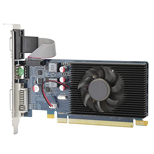 Scheda grafica PCI Express 3.0 DDR3 a 64 bit per computer desktop, scheda video HD6450 2G con chip per AMD per computer, scheda grafica silenziosa per giochi