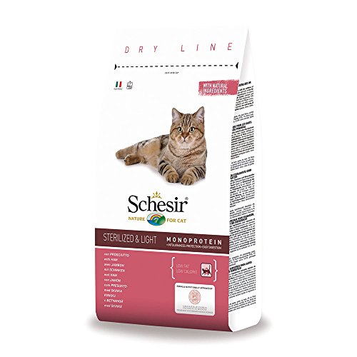 Schesir Cat Sterilized & Light Monoproteico con Prosciutto 400 gr