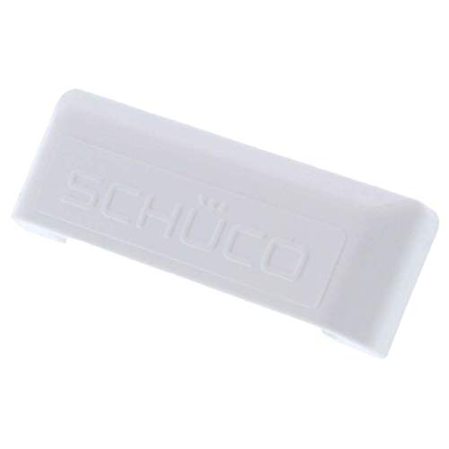 SCHÜCO- Tappi di chiusura per fessure contro le infiltrazioni d’acqua, colore bianco, contenuto della confezione: 25 pezzi