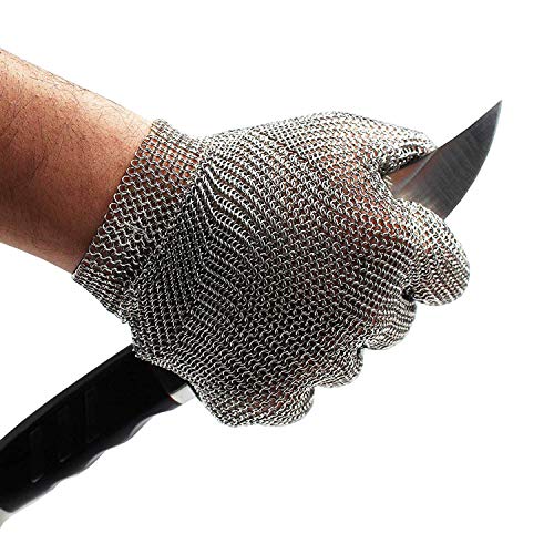 Schwer guanti antitaglio guanto di cotta di maglia guanti antitaglio cucina per la lavorazione degli alimenti, il taglio della carne