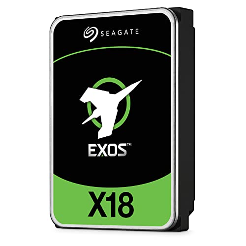 Seagate Exos X18, 18 TB, Hard Disk Interno, HDD, SAS, Classe Enterprise, CMR 3,5 , Hyperscale SATA 6 GB s, 7.200 RPM, 512e, caching avanzato (ST18000NM000J)