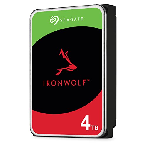 Seagate IronWolf, 4 TB, Hard Disk SATA da 6 GBit s, HDD, CMR 3,5  5.900 RPM, Cache da 64 MB per NAS con Sistema RAID, 3 anni Rescue Services (ST4000VN008)