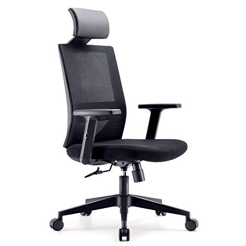 Sedia da ufficio SIHOO, sedia da scrivania ergonomica, sedia girevole, supporto lombare, poggiatesta regolabile, funzione bracciolo e bilanciere, sedia da ufficio