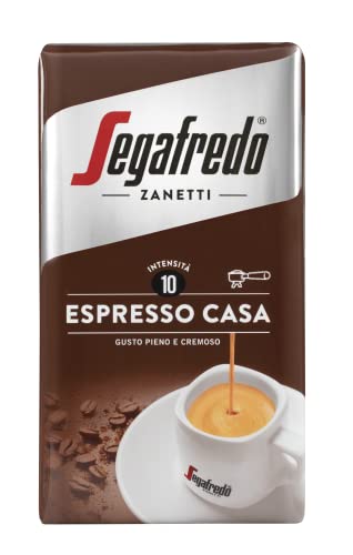 Segafredo Zanetti - Caffè Macinato per Moka, Linea Le Classiche, Espresso Casa, Gusto pieno e cremoso, Tostatura media - 1 Confezione da 250 grammi