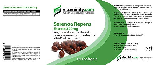 Serenoa Repens 320 mg - 90-95%, Integratore contro l Ingrossamento ...