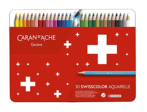 SG istruzione CD 1285 - 730 Caran d  Ache Swisscolor - Matita (confezione da 30), multicolore
