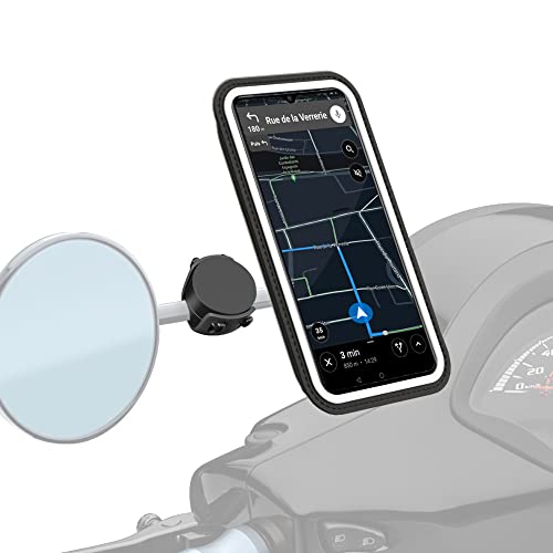 Shapeheart - Porta telefono moto e scooter per specchietto retrovis...