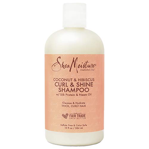 Shea Moisture, Shampoo per capelli ricci, profumo: Cocco e Ibisco, ...