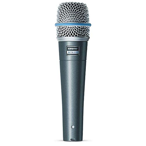 Shure Beta 57A Microfono, 50 16000 Hz, Cardioid Microphone, Xlr 3, Wired, Blu