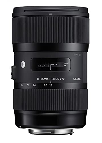 Sigma 210955 Obiettivo 18-35 mm-F 1.8 (A) AF DC HSM, Attacco Nikon, Nero