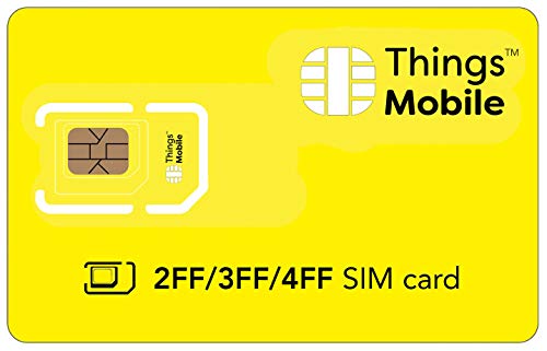 SIM 2FF   3FF   4FF Things Mobile per IoT e M2M con copertura globale e rete multi-operatore GSM 2G 3G 4G LTE, senza costi fissi, senza scadenza e tariffe competitive, con 10 € di credito incluso