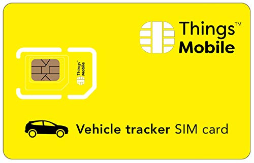 SIM Card per AUTO GPS TRACKER Things Mobile con copertura globale e rete multi-operatore GSM 2G 3G 4G LTE, senza costi fissi, senza scadenza e tariffe competitive, con 10 € di credito incluso